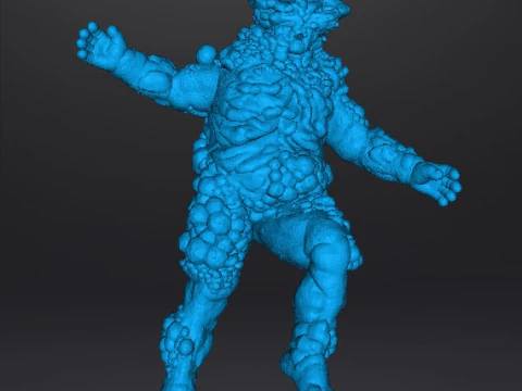 TLOU BLOATER MINIATURE MODEL HORROR FANTASY GAMES RPG DND 3D Print Model
