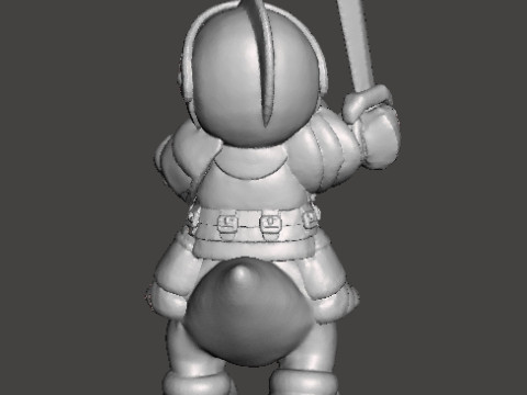 MARIO KNIGHT ON YOSHI MINIATURE MODEL FANTASY GAMES RPG DND Modelo de Impressão 3D