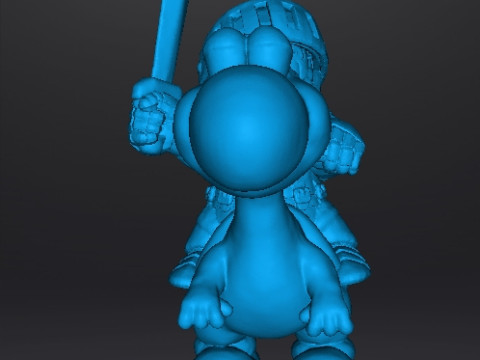 MARIO KNIGHT ON YOSHI MINIATURE MODEL FANTASY GAMES RPG DND Modelo de Impressão 3D