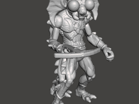 MANTENNA MINIATURE MODEL FOR FANTASY OR SCIFI GAMES RPG DND Modello di stampa 3D
