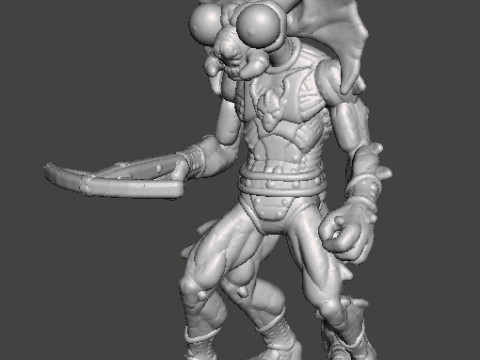 MANTENNA MINIATURE MODEL FOR FANTASY OR SCIFI GAMES RPG DND Modello di stampa 3D