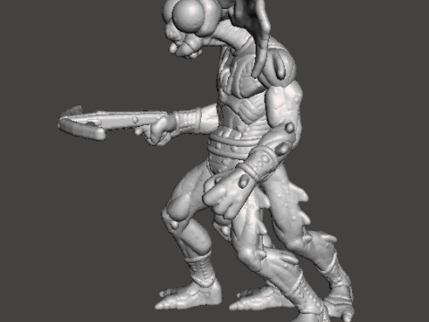 MANTENNA MINIATURE MODEL FOR FANTASY OR SCIFI GAMES RPG DND Modello di stampa 3D