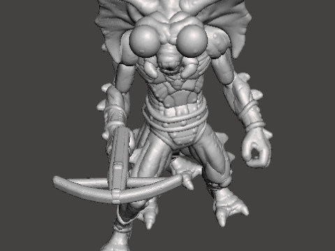 MANTENNA MINIATURE MODEL FOR FANTASY OR SCIFI GAMES RPG DND Modello di stampa 3D