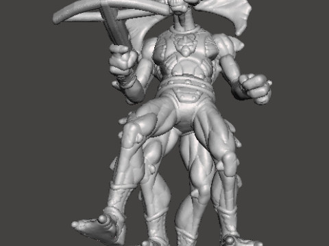 MANTENNA MINIATURE MODEL FOR FANTASY OR SCIFI GAMES RPG DND Modello di stampa 3D