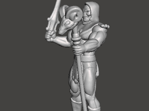 SKELETOR CLASSIC MINIATURE MODEL FIGURE FOR FANTASY GAMES RPG DND 3D 打印模型