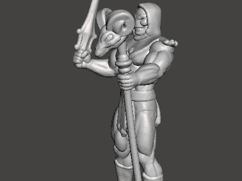 SKELETOR CLASSIC MINIATURE MODEL FIGURE FOR FANTASY GAMES RPG DND 3D Print Model