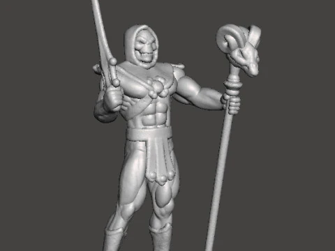 SKELETOR CLASSIC MINIATURE MODEL FIGURE FOR FANTASY GAMES RPG DND 3D Print Model