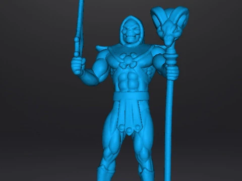 SKELETOR CLASSIC MINIATURE MODEL FIGURE FOR FANTASY GAMES RPG DND 3D Print Model