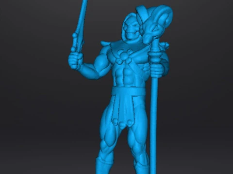 SKELETOR CLASSIC MINIATURE MODEL FIGURE FOR FANTASY GAMES RPG DND 3D Print Model