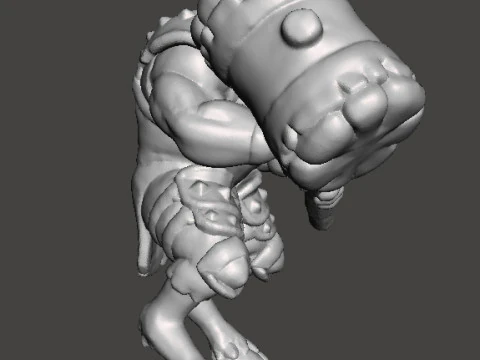RHINOTAUR WARRIOR MINIATURE MODEL FANTASY GAMES RPG DND 3D Print Model