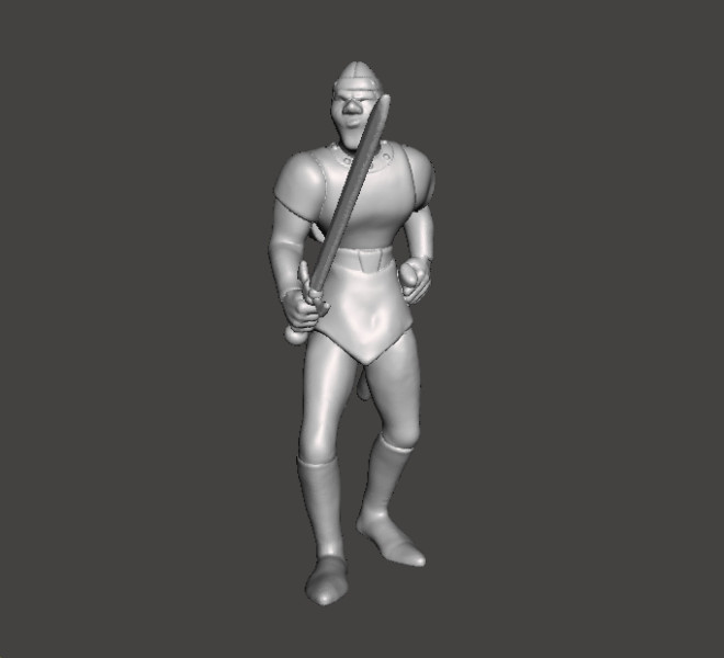 DIRK THE DARING MINIATURE MODEL FIGURE FOR FANTASY GAMES RPG DND 3D Принт Модель .c4d .max .obj .3ds .fbx .stl .blend