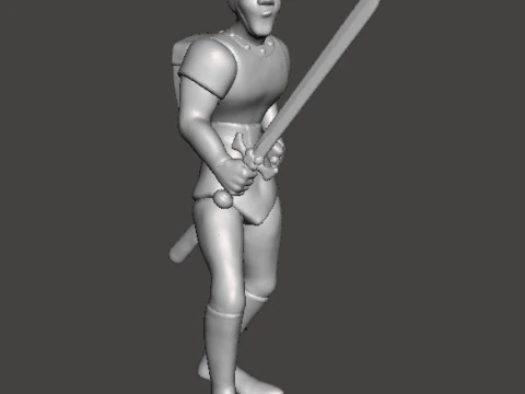 DIRK THE DARING MINIATURE MODEL FIGURE FOR FANTASY GAMES RPG DND 3D Print Model