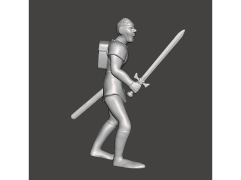 DIRK THE DARING MINIATURE MODEL FIGURE FOR FANTASY GAMES RPG DND 3D Принт Модель