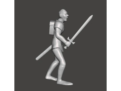 DIRK THE DARING MINIATURE MODEL FIGURE FOR FANTASY GAMES RPG DND 3D Print Model