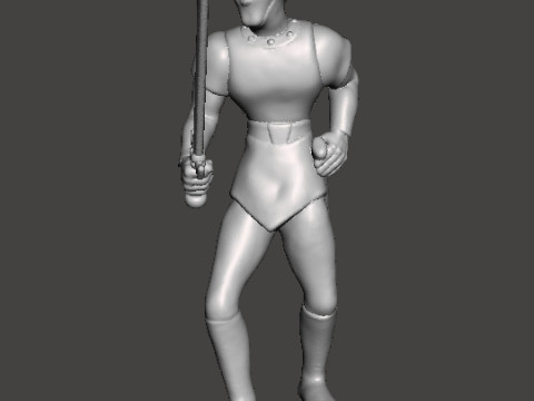 DIRK THE DARING MINIATURE MODEL FIGURE FOR FANTASY GAMES RPG DND 3D Принт Модель