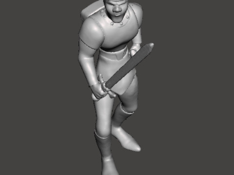 DIRK THE DARING MINIATURE MODEL FIGURE FOR FANTASY GAMES RPG DND 3D Принт Модель