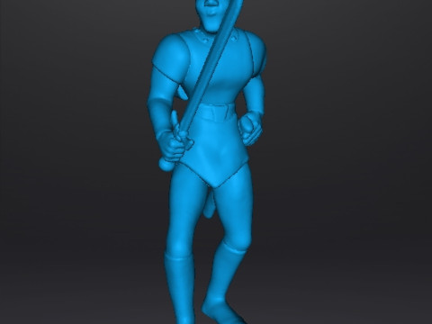DIRK THE DARING MINIATURE MODEL FIGURE FOR FANTASY GAMES RPG DND 3D Принт Модель