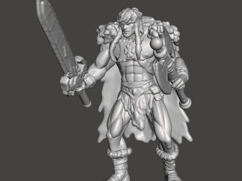 KING GRAYSKULL2002 MODELLO IN MINIATURA PER GIOCHI FANTASY RPG DND Modello di stampa 3D