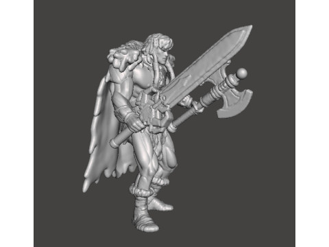 KING GRAYSKULL2002 MINIATURE MODEL FIGURE FOR FANTASY GAMES RPG DND 3D Принт Модель