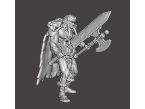 KING GRAYSKULL2002 MODELLO IN MINIATURA PER GIOCHI FANTASY RPG DND Modello di stampa 3D