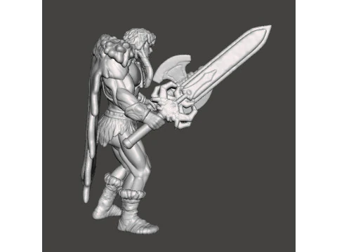 KING GRAYSKULL2002 MODELLO IN MINIATURA PER GIOCHI FANTASY RPG DND Modello di stampa 3D