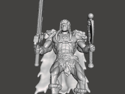 KING GRAYSKULL2002 MINIATURE MODEL FIGURE FOR FANTASY GAMES RPG DND 3D Принт Модель