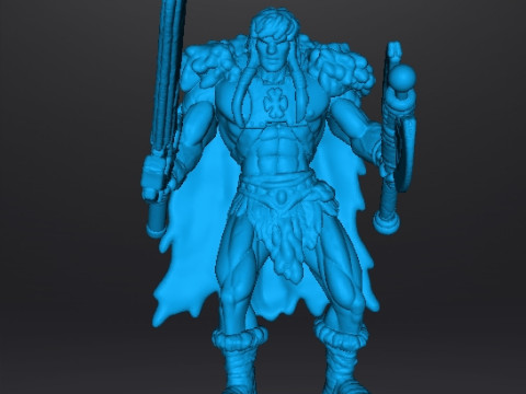 KING GRAYSKULL2002 MINIATURE MODEL FIGURE FOR FANTASY GAMES RPG DND 3D Принт Модель