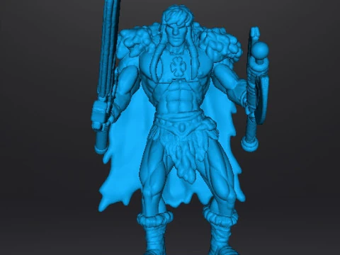 KING GRAYSKULL2002 MODELLO IN MINIATURA PER GIOCHI FANTASY RPG DND Modello di stampa 3D
