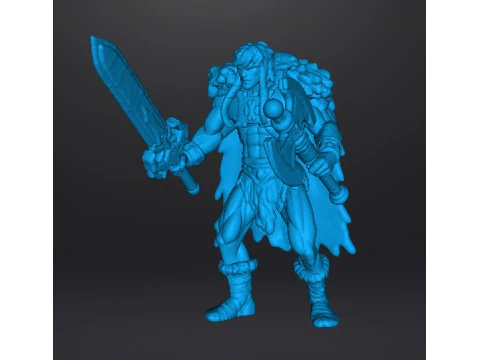 KING GRAYSKULL2002 MODELLO IN MINIATURA PER GIOCHI FANTASY RPG DND Modello di stampa 3D