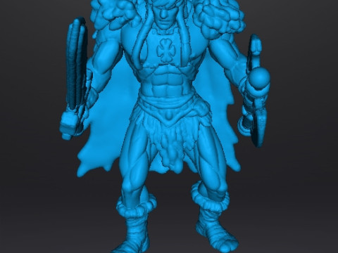 KING GRAYSKULL2002 MINIATURE MODEL FIGURE FOR FANTASY GAMES RPG DND 3D Принт Модель