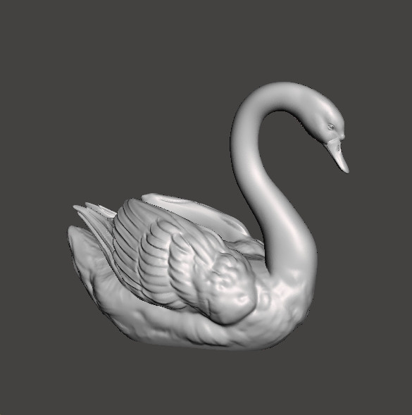 SWAN REALISTIC FIGURE MODEL ANIMAL CREATURE WILDLIFE NATURE 3D Baskı Modeli .c4d .max .obj .3ds .fbx .stl .blend