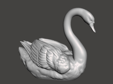 SWAN REALISTIC FIGURE MODEL ANIMAL CREATURE WILDLIFE NATURE Model do druku 3D