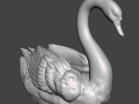 SWAN REALISTIC FIGURE MODEL ANIMAL CREATURE WILDLIFE NATURE 3D Baskı Modeli