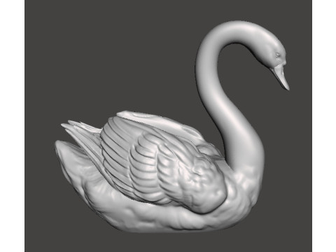 SWAN REALISTIC FIGURE MODEL ANIMAL CREATURE WILDLIFE NATURE 3D Baskı Modeli
