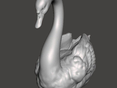 SWAN REALISTIC FIGURE MODEL ANIMAL CREATURE WILDLIFE NATURE 3D Baskı Modeli