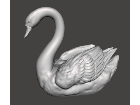 SWAN REALISTIC FIGURE MODEL ANIMAL CREATURE WILDLIFE NATURE 3D Baskı Modeli
