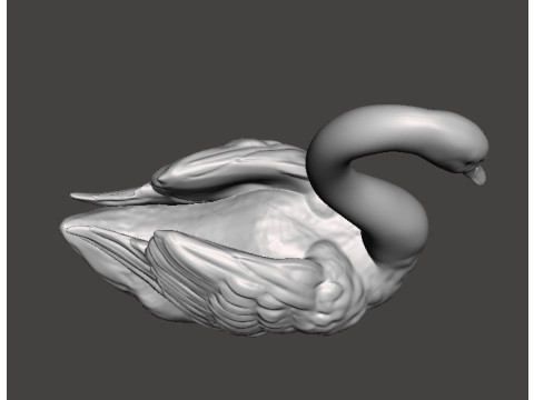 SWAN REALISTIC FIGURE MODEL ANIMAL CREATURE WILDLIFE NATURE 3D Baskı Modeli