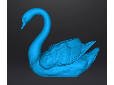 CYGNE FIGURINE R&Eacute;ALISTE MOD&Egrave;LE CR&Eacute;ATURE ANIMALE FAUNE NATURE Modèles 3D en vedette