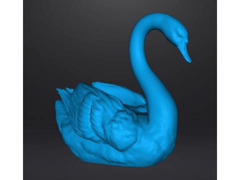 SWAN REALISTIC FIGURE MODEL ANIMAL CREATURE WILDLIFE NATURE 3D Baskı Modeli