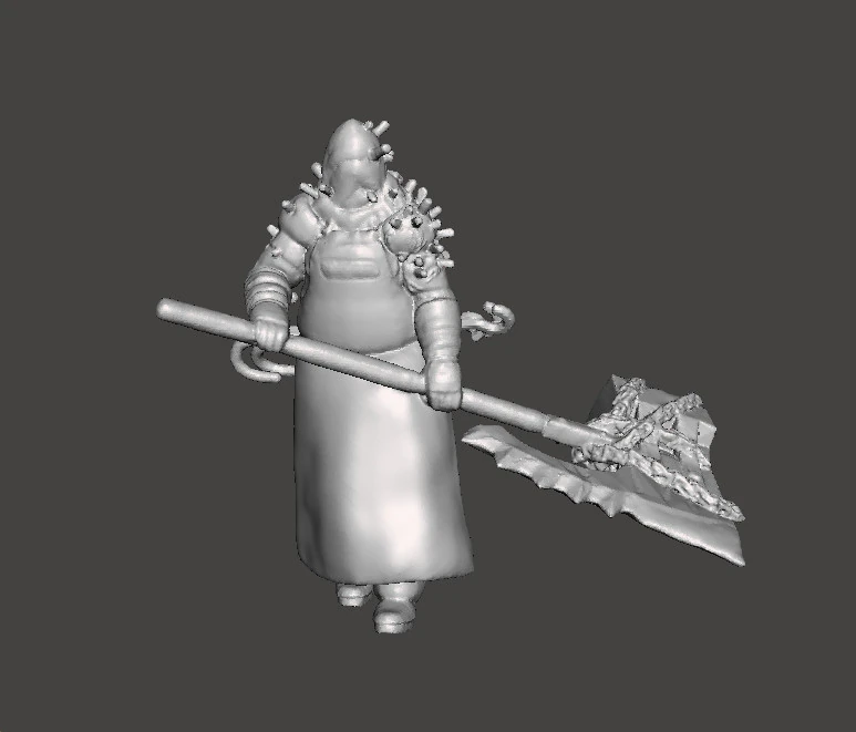 RE EXECUTIONER MINIATURE MODEL FOR HORROR OR FANTASY GAMES RPG DND 3D Print Model .c4d .max .obj .3ds .fbx .stl .blend 
