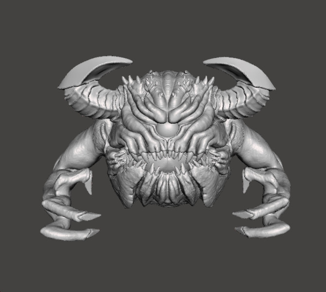 PAIN ELEMENTAL ETERNAL DEMON MINIATURE MODEL FIGURE FOR FANTASY OR SCIFI GAMES RPG DND Model Cetak 3D .c4d .max .obj .3ds .fbx .stl .blend