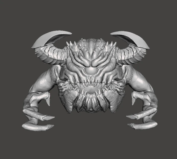 PAIN ELEMENTAL ETERNAL DEMONE MODELLO IN MINIATURA PER GIOCHI FANTASY O SCIFI RPG DND Modello di stampa 3D .c4d .max .obj .3ds .fbx .stl .blend 