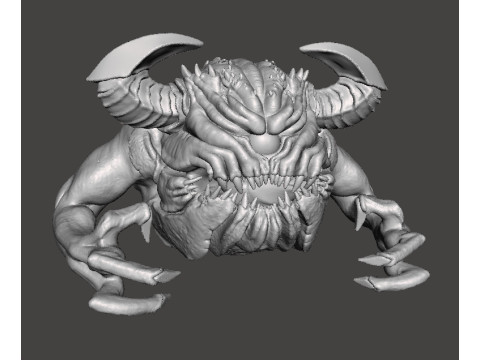 PAIN ELEMENTAL ETERNAL DEMON MINIATURE MODEL FIGURE FOR FANTASY OR SCIFI GAMES RPG DND Model Cetak 3D