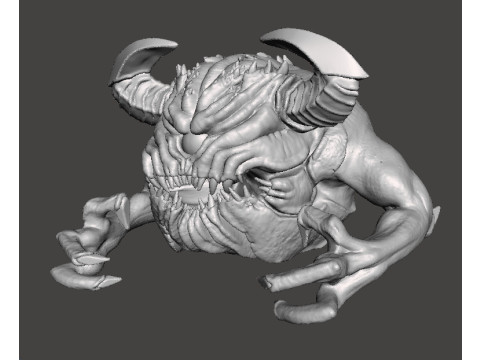 PAIN ELEMENTAL ETERNAL DEMON MINIATURE MODEL FIGURE FOR FANTASY OR SCIFI GAMES RPG DND Model Cetak 3D