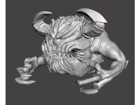 PAIN ELEMENTAL ETERNAL DEMONE MODELLO IN MINIATURA PER GIOCHI FANTASY O SCIFI RPG DND Modello di stampa 3D