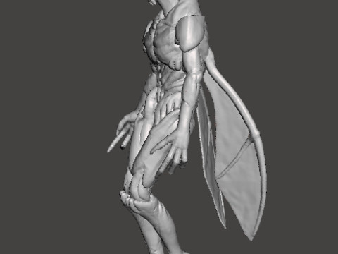 SUMMONER DEMON MINIATURE MODEL FIGURE FOR FANTASY OR SCIFI GAMES RPG DND 3D Baskı Modeli