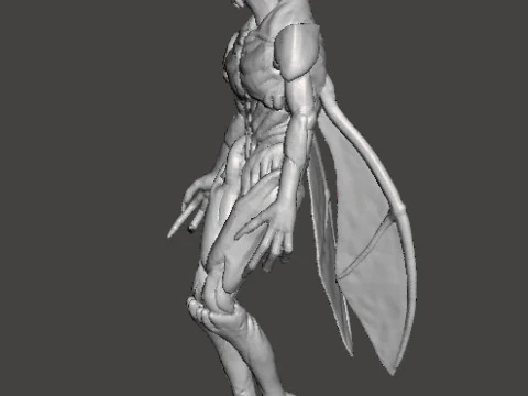 SUMMONER DEMON MINIATURE MODEL FIGURE FOR FANTASY OR SCIFI GAMES RPG DND 3D Print Model