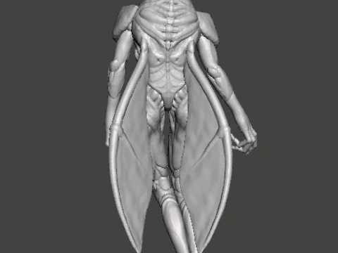 SUMMONER DEMON MINIATURE MODEL FIGURE FOR FANTASY OR SCIFI GAMES RPG DND 3D Print Model