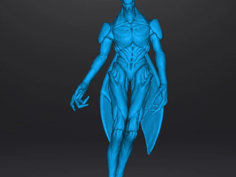 SUMMONER DEMON MINIATURE MODEL FIGURE FOR FANTASY OR SCIFI GAMES RPG DND 3D Print Model