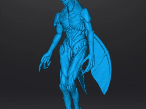 SUMMONER DEMON MINIATURE MODEL FIGURE FOR FANTASY OR SCIFI GAMES RPG DND 3D Print Model